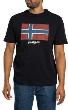 Napapijri T-shirt Korte Mouw Vlag Tiki T-shirt