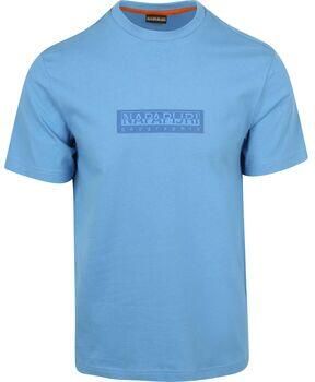 Napapijri T-shirt Logo Blauw