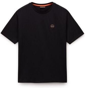 Napapijri T-shirt S-BADGE NP0A8949-9411 BLACK BEUTY