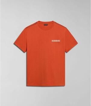 Napapijri T-shirt S-GRAS NP0A4HQN-A62 ORANGE BURNT