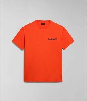 Napapijri T-shirt S-TAHI NPA4HQA-A63 ORANGE SPICY