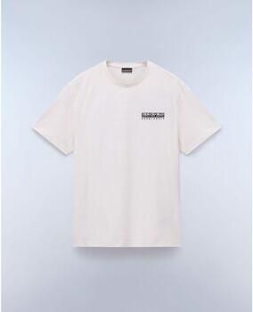 Napapijri T-shirt S-VIGNONI BACK NP0A4ILX-N1A1 WHITE WHISPER