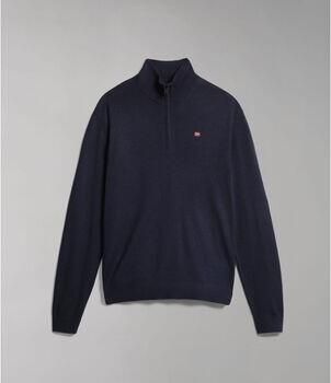 Napapijri Blauwe Trui met Halve Rits en Lange Mouwen Blue Heren - Foto 3