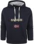 Napapijri Hoodie met norHeren pasvorm en geribbelde manchetten en zoom Blue Heren - Thumbnail 1