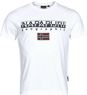 Napapijri Korte mouw T-shirt voor heren White Heren