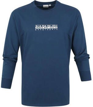 Napapijri T-shirt S-Box Longsleeve T-shirt Blauw