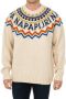 Napapijri Multicolor Ronde-Hals Gebreide Trui Beige Heren - Thumbnail 1