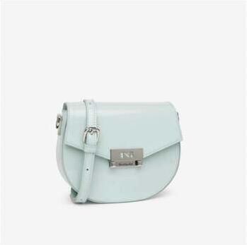 Nerogiardini Leren Schoudertas met Clip Sluiting Green Dames