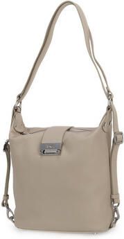 Nerogiardini Leren Schoudertas met Ritssluiting voor Dames Beige Dames