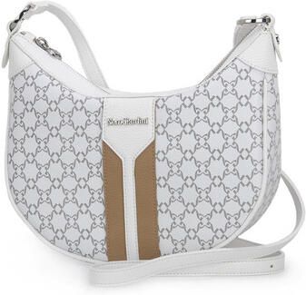 Nerogiardini Dames Schoudertas van Technisch Materiaal met Ritssluiting White Dames