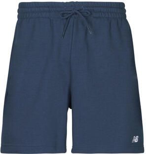 New Balance French Terry Short Shorts Blue Heren