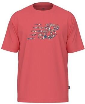 New Balance T-shirt Korte Mouw T-shirt Nautical Logo 100% coton