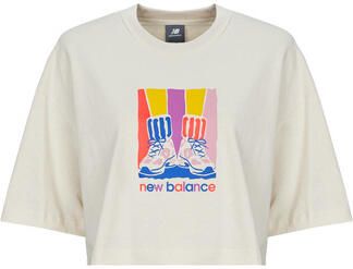 New Balance T-shirt Korte Mouw ATHLETICS GRADIENT SHOES T-SHIRT