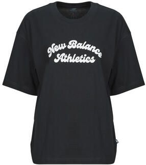 New Balance T-shirt Korte Mouw LINEAR HERITAGE OVERSIZED T-SHIRT