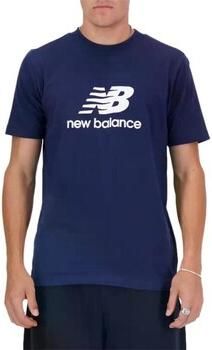 New Balance T-shirt Korte Mouw T-shirt L coton bleu - Foto 8