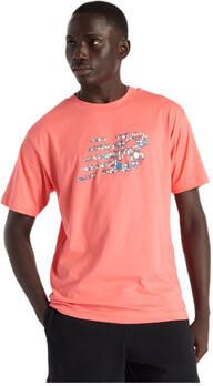 New Balance T-shirt Korte Mouw T-shirt Nautical Logo 100% coton