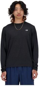 New Balance T-Shirt Lange Mouw T-shirt Athletics Noir