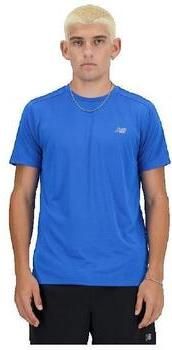 New Balance Essential Run T-Shirt Blue- Blue
