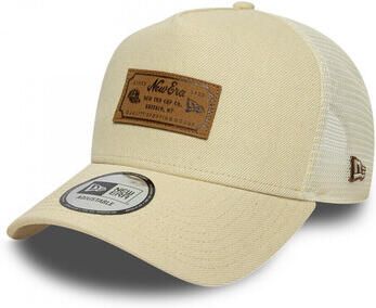 New-Era Pet Denim leather patch trucker newera