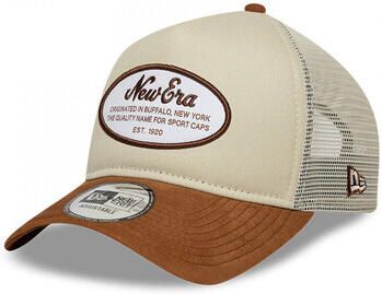 New-Era Pet Oval patch suede trucker newera