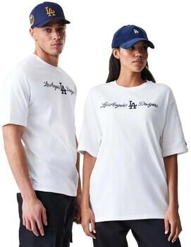 New-Era T-shirt Korte Mouw Mlb Script Os Tee Losdod Whi