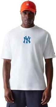 New-Era T-shirt Korte Mouw Mlb World Series Os Tee Neyyan Whi