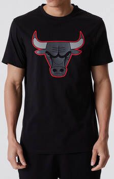New-Era T-shirt Korte Mouw Chicago Bulls NBA Outline Logo Tee