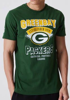 New-Era T-shirt Korte Mouw Green Bay Packers NFL Team Wordmark Tee