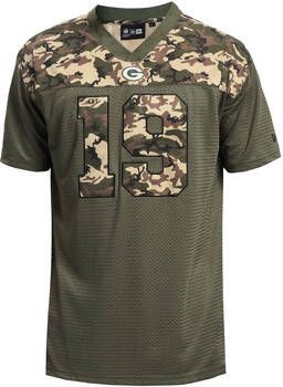New-Era T-shirt Korte Mouw Green Bay Packers Camo Infill Oversized Mesh Tee