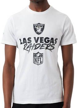 New-Era T-shirt Korte Mouw Las Vegas Raiders NFL Script Tee