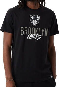 New-Era T-shirt Korte Mouw NBA Brooklyn Nets Script Tee