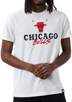 New-Era T-shirt Korte Mouw NBA Chicago Bulls Script Tee