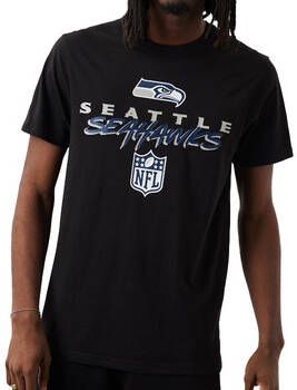 New-Era T-shirt Korte Mouw Seattle Seahawks NFL Script Tee
