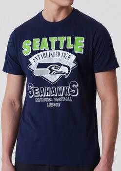 New-Era T-shirt Korte Mouw Seattle Seahawks NFL Team Wordmark Tee