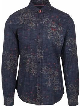 New zealand auckland Overhemd Lange Mouw NZA Overhemd Gunner Print Navy