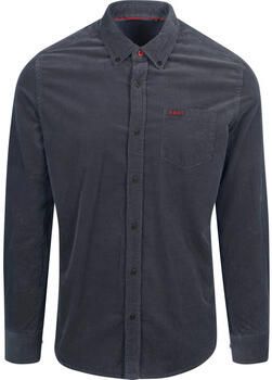 New zealand auckland Overhemd Lange Mouw NZA Overhemd Omar Fine Corduroy Navy