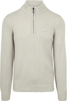 New zealand auckland Sweater NZA Half Zip Trui Wolmix Adan Greige