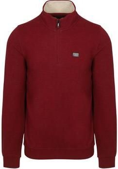 New zealand auckland Sweater NZA Halfzip Samuel Cherry red