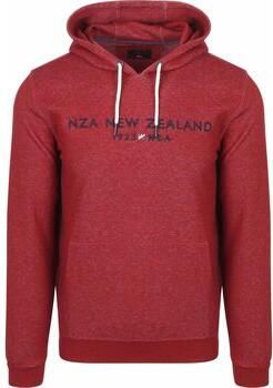 New zealand auckland Trainingsjack NZA Hoodie Diamond Logo Interlock Melange Cherry Red