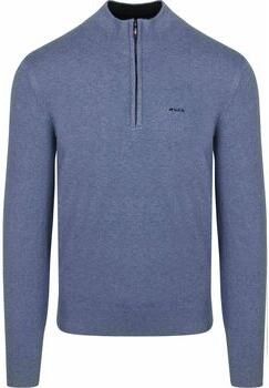 New zealand auckland Trui NZA Half Zip Trui Christopher Melange Soft Blue