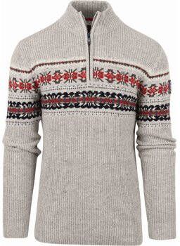 New zealand auckland Sweater NZA Half Zip Trui Ngunguru Grijs