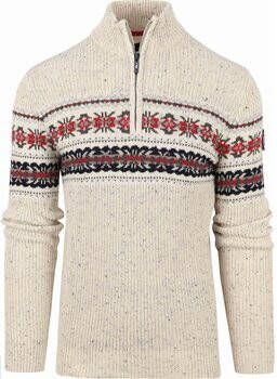 New zealand auckland Sweater NZA Half Zip Trui Ngunguru Off-White
