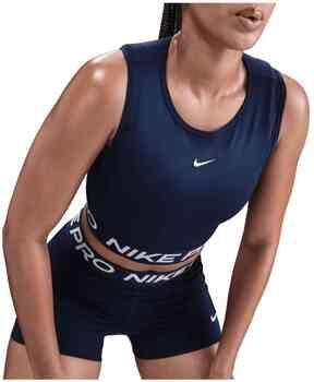 Nike Pro korte tanktop met Dri-FIT voor dames Blauw - Foto 5