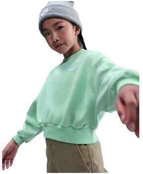 Nike Club Fleece sweatshirt met ronde hals en recht design voor meisjes Groen - Foto 5