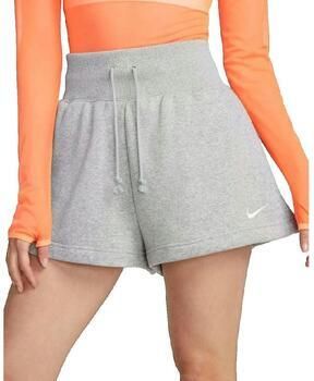 Nike Sportswear Phoenix Fleece Sportshorts dk grey heather sail maat: XS beschikbare maaten:XS S M L