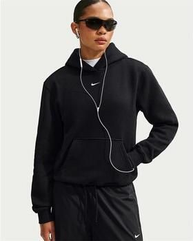 Nike Dameshoodie Studio Fleece Medium Weight Zwart- Dames Zwart - Foto 2