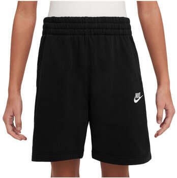 Nike Club Fleece shorts van sweatstof voor kids Zwart - Foto 5