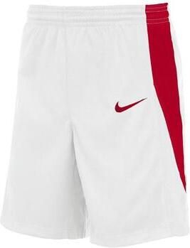 Nike Korte Broek Short Team Stock Blanc pour basketball