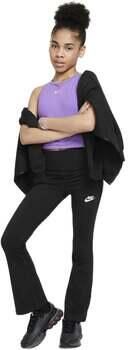 Nike Classic legging met hoge taille en wijde pijpen voor meisjes Zwart