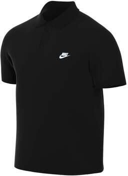 Nike Essentiële Piqué Polo Shirt Zwart Wit Black Heren - Foto 10